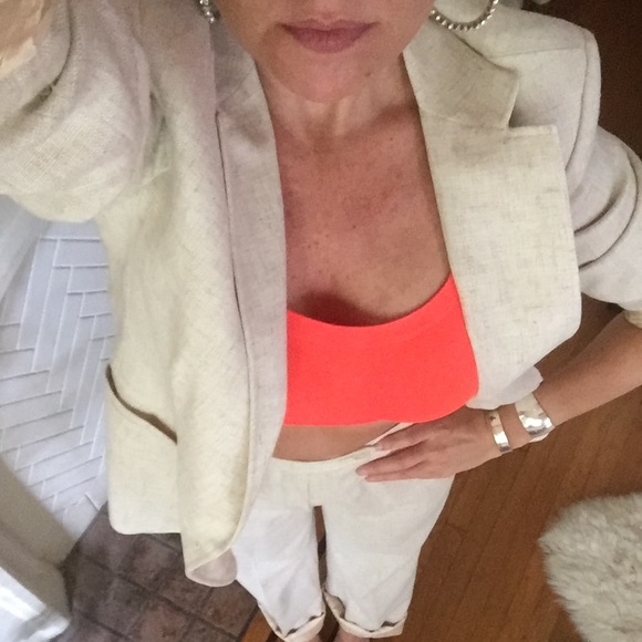 🤓Vintage cream linen suit🤓👍🏼 - Picture 1 of 4